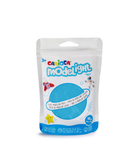 Plastilină moale Carioca 50 g Albastru deschis
